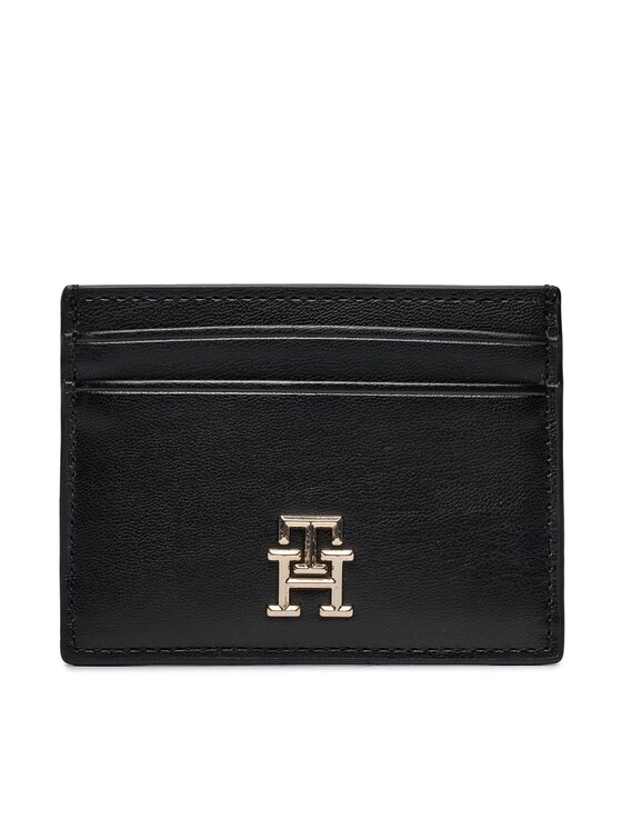 Tommy Hilfiger Puzdro na kreditné karty Th Central Cc And Coin Čierna