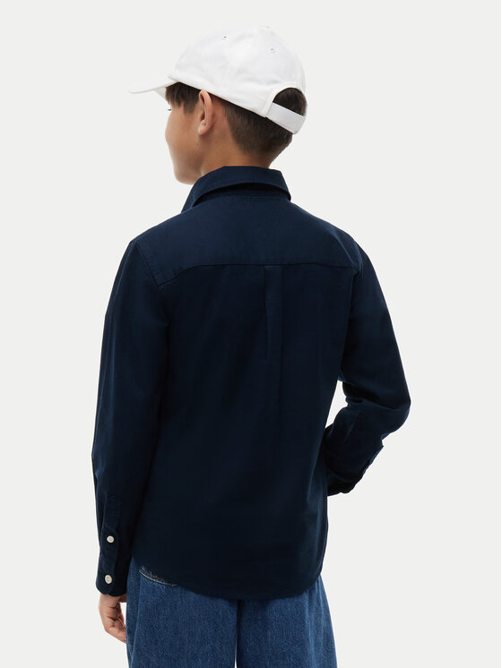 Tommy Hilfiger Tommy Hilfiger Риза Flag Oxford KB0KB10192 Тъмносин Regular Fit