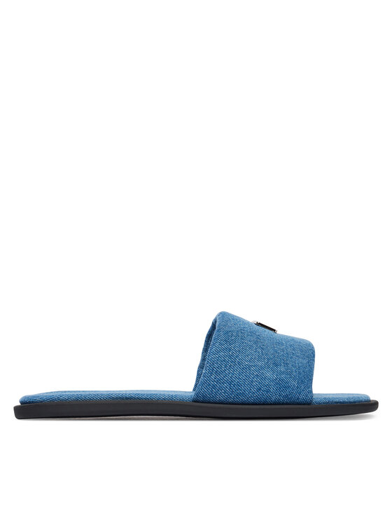 Tommy Jeans Tommy Jeans Šľapky Tjw Padded Denim Casual Slide EN0EN03020 Modrá