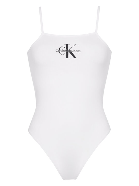 Calvin Klein Jeans Calvin Klein Jeans Body Monologo J20J223421 Alb Slim Fit