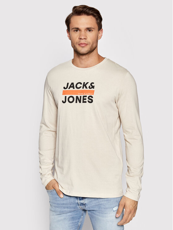 Jack&Jones Longsleeve Dan 12213768 Bej Relaxed Fit Modivo.ro