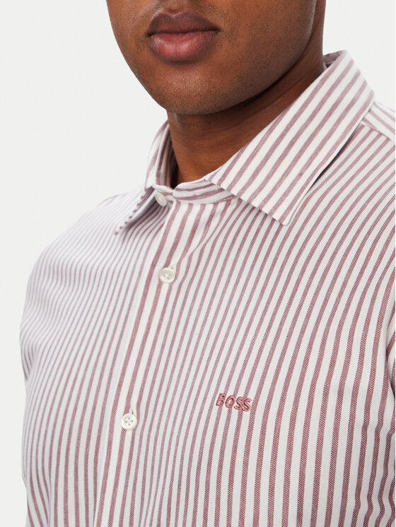 BOSS BOSS Särk Mysoft 50519748 Helepunane Slim Fit