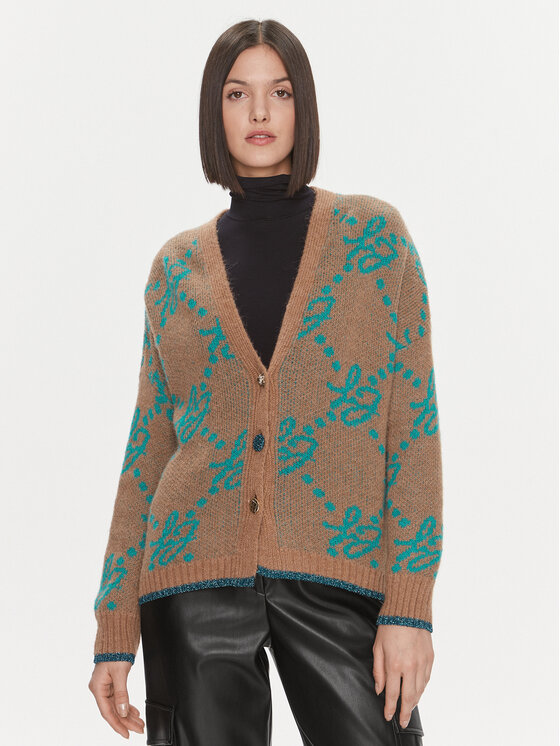 Liu Jo Cardigan MF3226 26054 Marrone Regular Fit, taglia : S