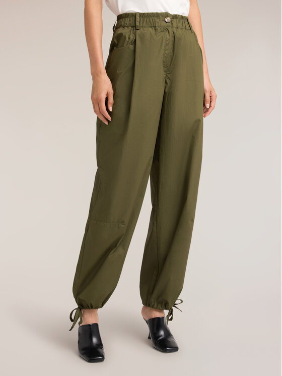 Motivi Motivi Spodnie materiałowe P025W100881N035 Zielony Baggy Fit