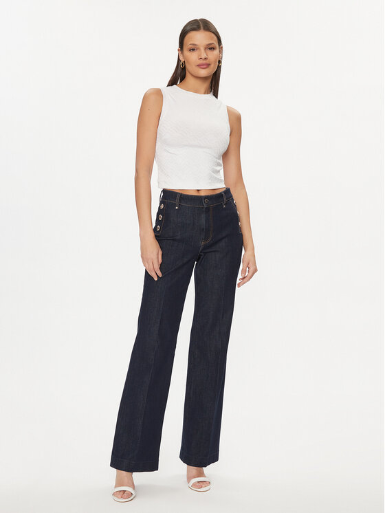 Guess Guess Halenka Ofelia W4GP52 KBYN0 Bílá Regular Fit