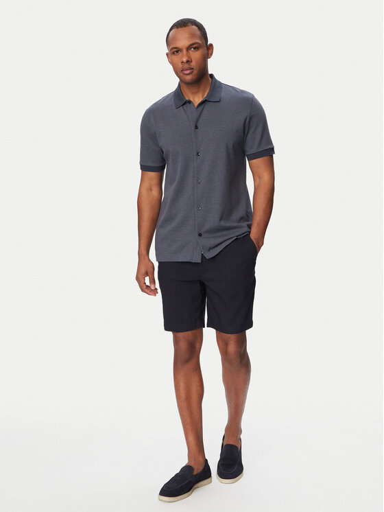 BOSS BOSS Szorty materiałowe Kane1 50557537 Granatowy Regular Fit