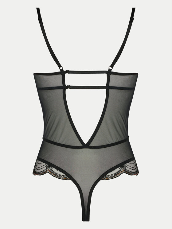 Hunkemöller Hunkemöller κορμάκι Ruby 300253 Μαύρο