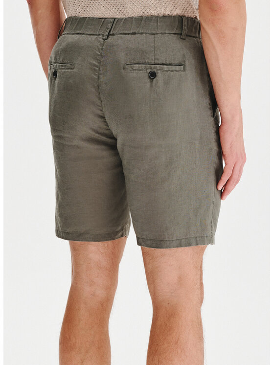 Pako Lorente Pako Lorente Szorty materiałowe P25SF-WS-002 Zielony Classic Fit