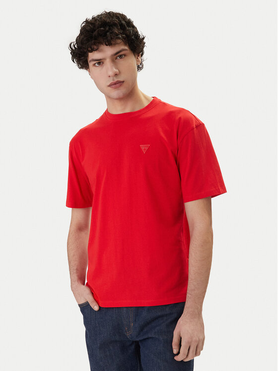 Guess Guess Tricou F6GI11 K8HM4 Roșu Regular Fit