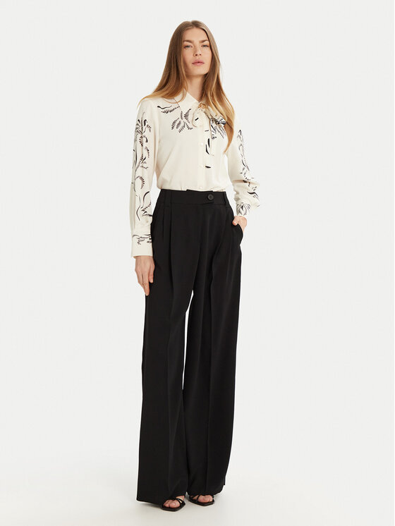Marella Marella Koszula Yacht 2513111043 Écru Relaxed Fit
