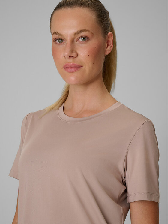 4F 4F Koszulka techniczna BASIC+ Beżowy Loose Fit