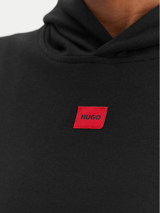 HUGO HUGO Pulóver Signature 50556816 Fekete Regular Fit