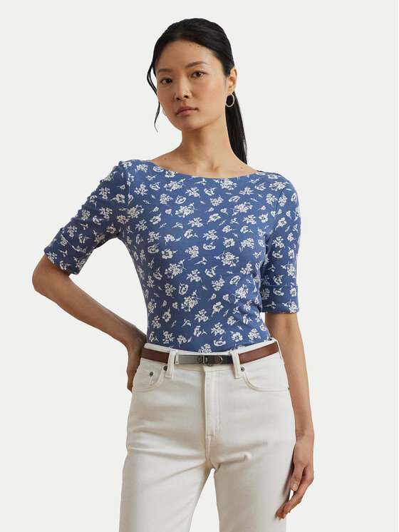 LAUREN RALPH LAUREN LAUREN RALPH LAUREN Blúz 200976991001 Kék Slim Fit