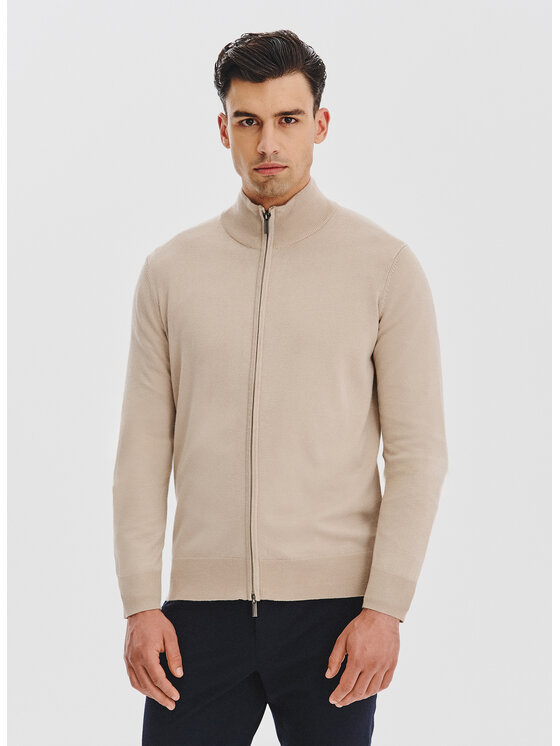 Pako Lorente Pako Lorente Kardigan P25WF-2X-024 Beżowy Classic Fit