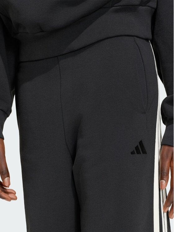 adidas adidas Παντελόνι υφασμάτινο 164808 Μαύρο Loose Fit