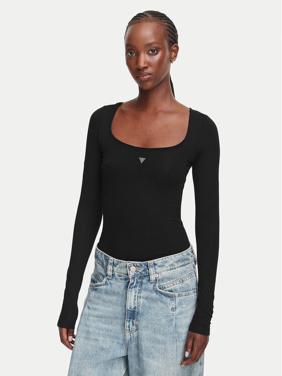 Guess Body W6YP21 K4356 Negru Slim Fit