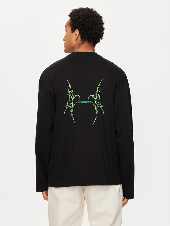 Karl Kani Karl Kani Longsleeve Small Signature Tribal 60240012 Czarny Regular Fit