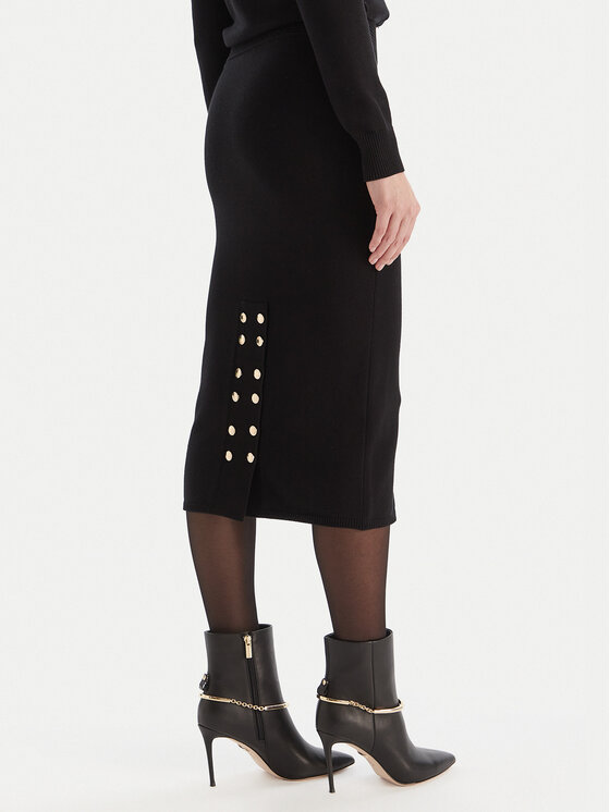 Fracomina Fracomina Пола тип молив FR25WG4004K55601 Черен Slim Fit