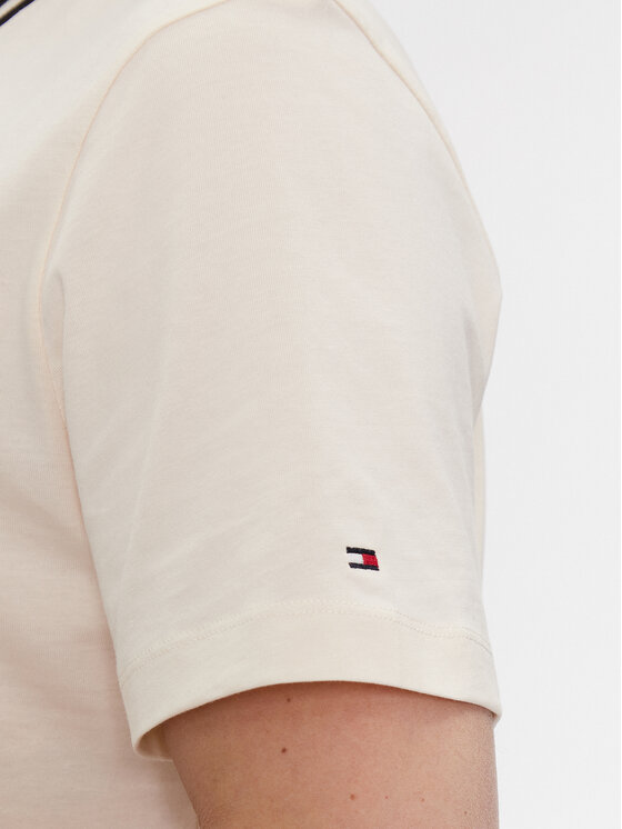 Tommy Hilfiger Tommy Hilfiger Tričko Laurel MW0MW33681 Béžová Regular Fit