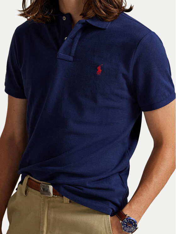 Polo Ralph Lauren Polo Ralph Lauren Pólóing Core Replen 710782592 Sötétkék Custom Slim Fit
