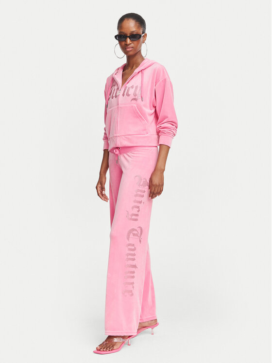Juicy Couture Juicy Couture Spodnie dresowe Old Gothic JCWBJ226334 Różowy Regular Fit