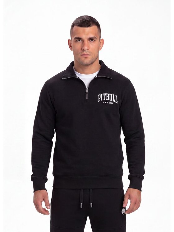 PITBULL PITBULL Bluza NORTON Czarny Regular Fit