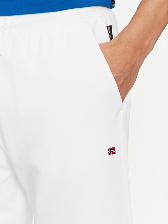 Napapijri Napapijri Sporta šorti Nalis NP0A4H88 Balts Regular Fit