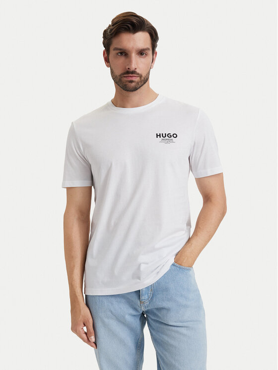 HUGO HUGO Majica Nesptee 50572740 Bela Regular Fit