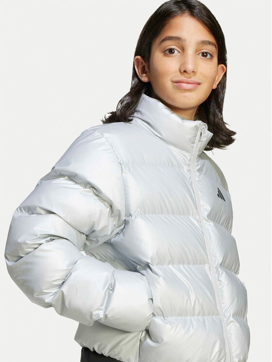 adidas adidas Zimska jakna Glam JM1670 Siva Regular Fit