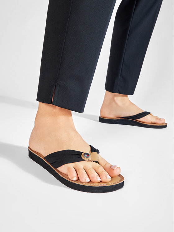 Leather footbed 2025 beach sandal