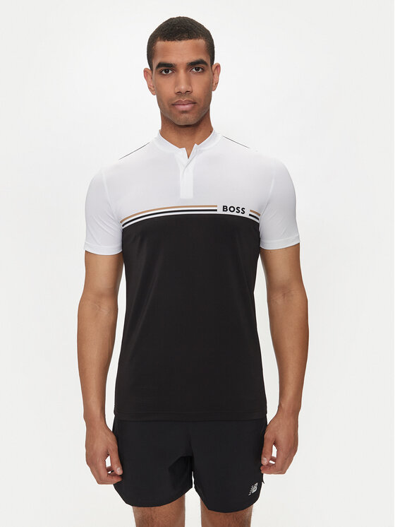Boss Polo Pariq MB 6 50519864 Nero Slim Fit, taglia : L