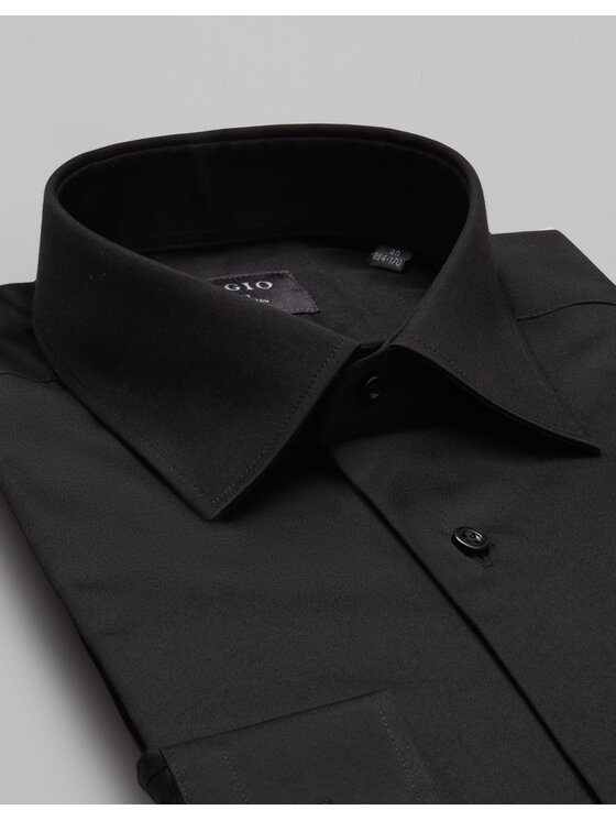 Borgio Borgio Koszula simeria Czarny Slim Fit