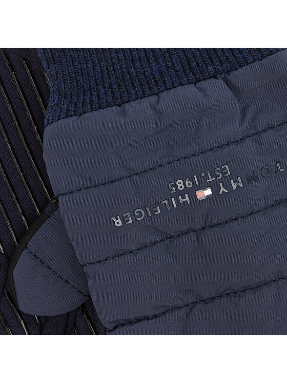 Tommy Hilfiger Tommy Hilfiger Vīriešu cimdi Th Established Mix Nylon Gloves AM0AM07884 Tumši zils