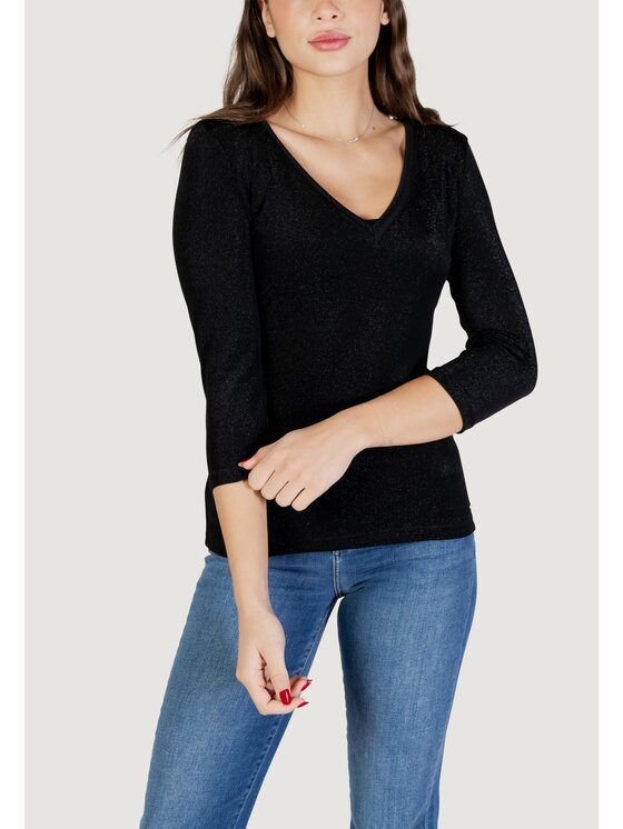 Morgan De Toi Morgan De Toi Longsleeve 242-TIWI Nero Casual Fit