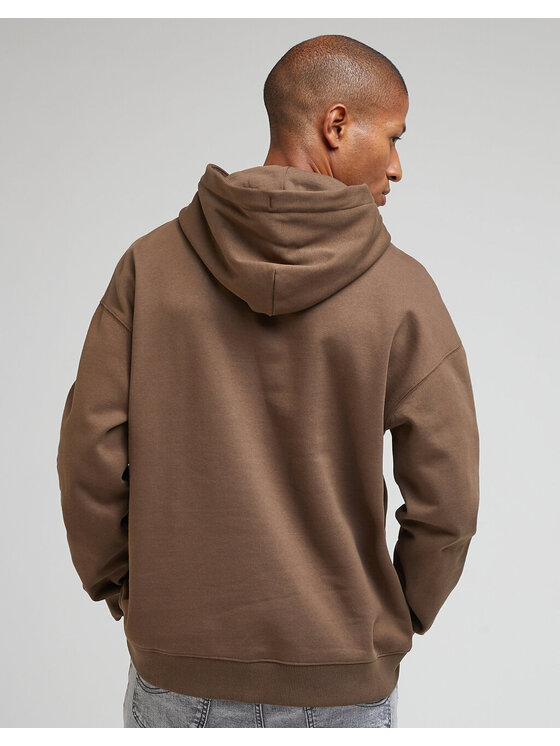 Lee Lee Felpa GRAPHIC HOODIE Marrone Regular Fit