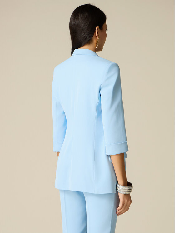 Oltre Oltre Giacca di transizione Q811R004609N004 Turchese Regular Fit