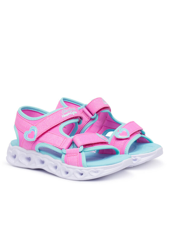 Skechers Skechers Босоніжки Heart Lights Sandals 303114L/PKTQ Рожевий