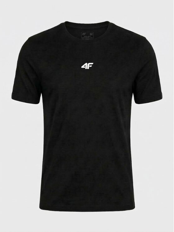 4F 4F T-Shirt TTSHM3947-20S Czarny Regular Fit