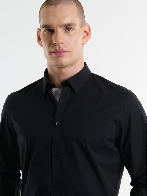 BIG STAR BIG STAR Koszula NISSIP Czarny Slim Fit