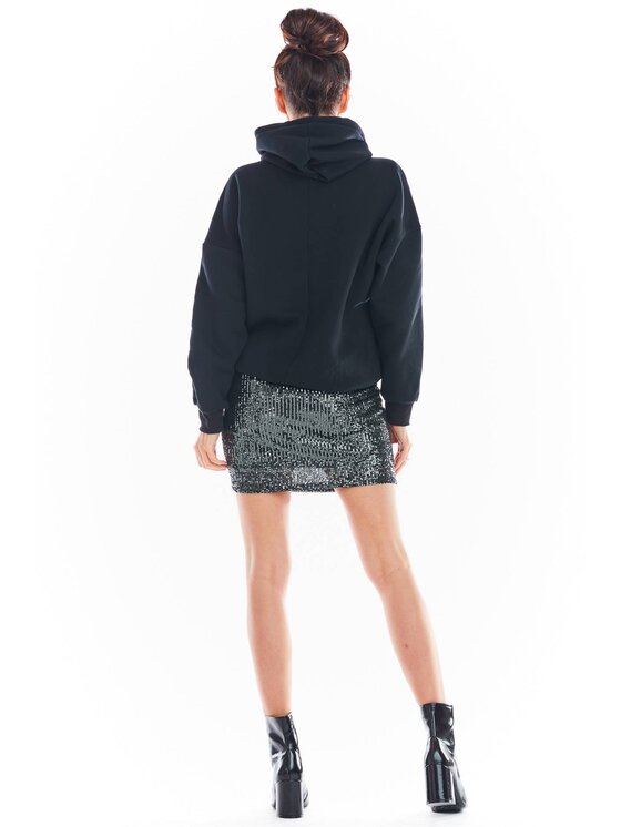 Awama Awama Spódnica A403 Zielony Basic Fit