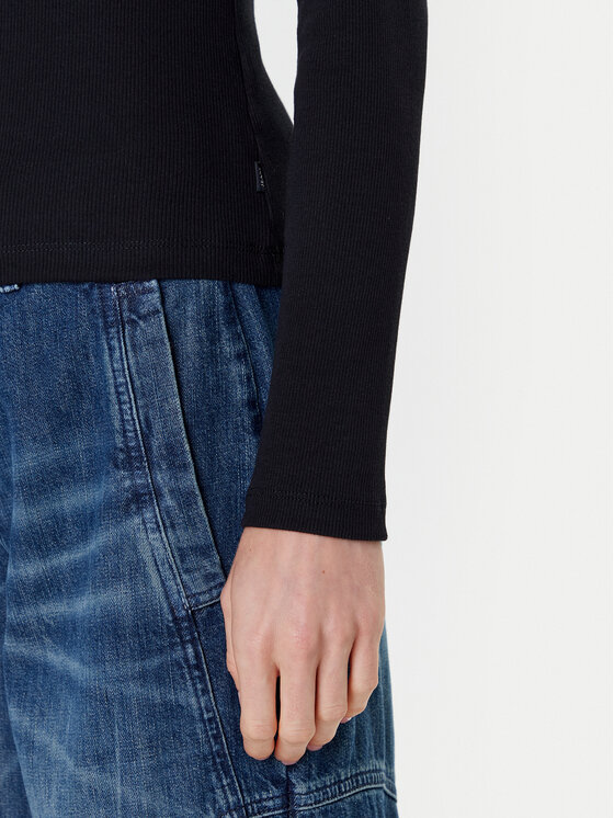 Guess Jeans Guess Jeans Bluzka W5YP38 KA0H1 Czarny Slim Fit