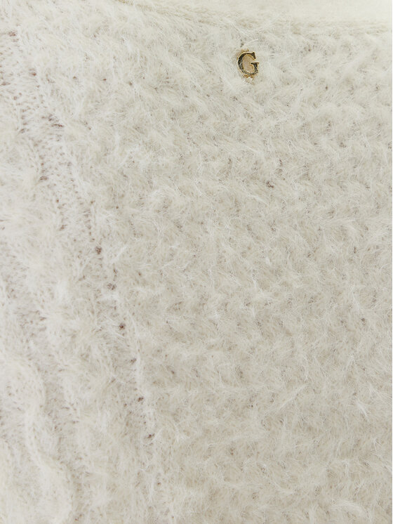 Guess Guess Kardigan W5BR0D Z3BH0 Écru Relaxed Fit