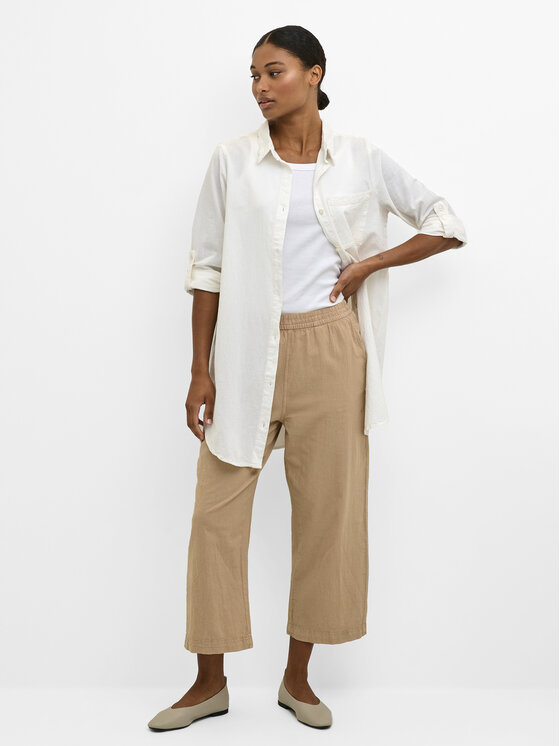 Kaffe Kaffe Camicia Naya 10506337 Écru Relaxed Fit