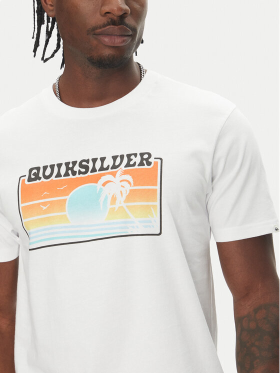 Quiksilver Quiksilver T-Shirt EQYZT08065 Bílá Regular Fit