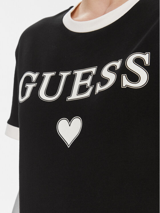 Guess Guess T-Shirt Caryl V4RI04 K8FQ4 Schwarz Regular Fit