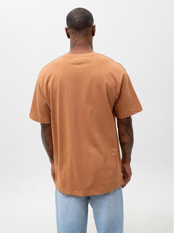 Jigga Wear Jigga Wear T-Shirt Szeroka luźna Laur korona 130024 Brązowy Oversize
