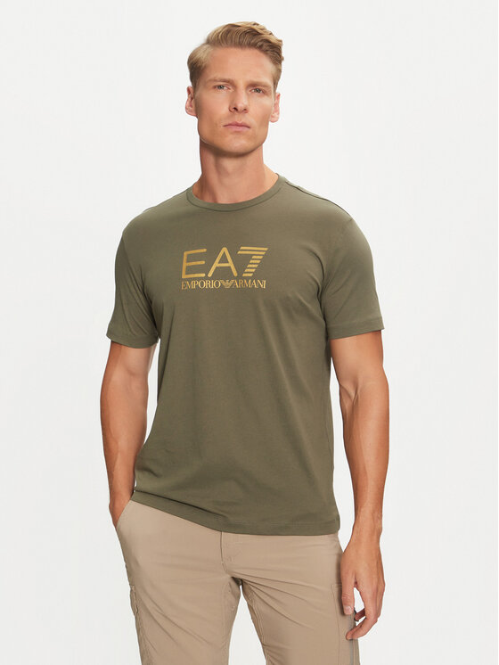 EA7 Emporio Armani Męski T-Shirt, rozmiar M, Zielony, 3DPT08 PJM9Z 1846