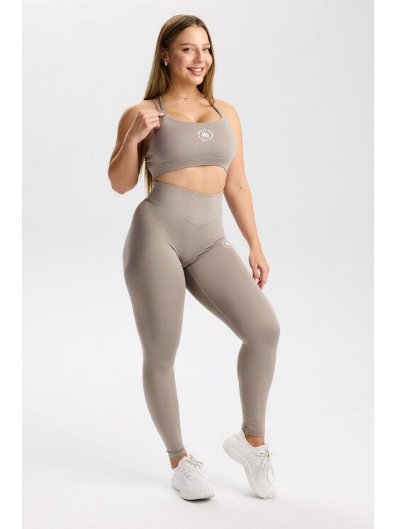 ROUGH RADICAL ROUGH RADICAL Legginsy PURE FLOW LONG Szary Slim Fit