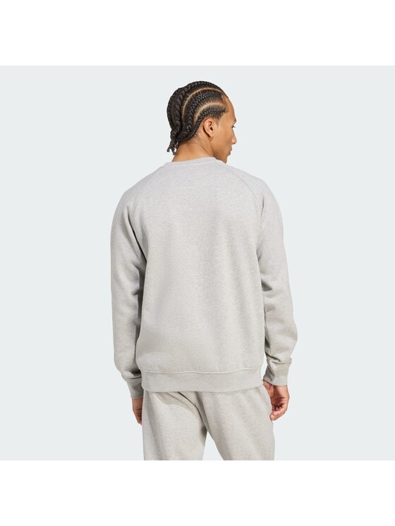 adidas adidas Longsleeve Trefoil Essentials Crew Szary Regular Fit