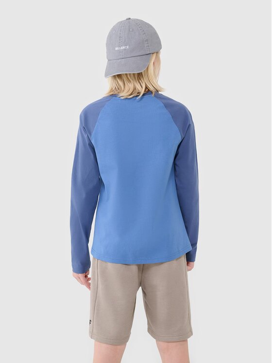 4F 4F Longsleeve 4FJWSS25TLONM420-34S Niebieski Regular Fit